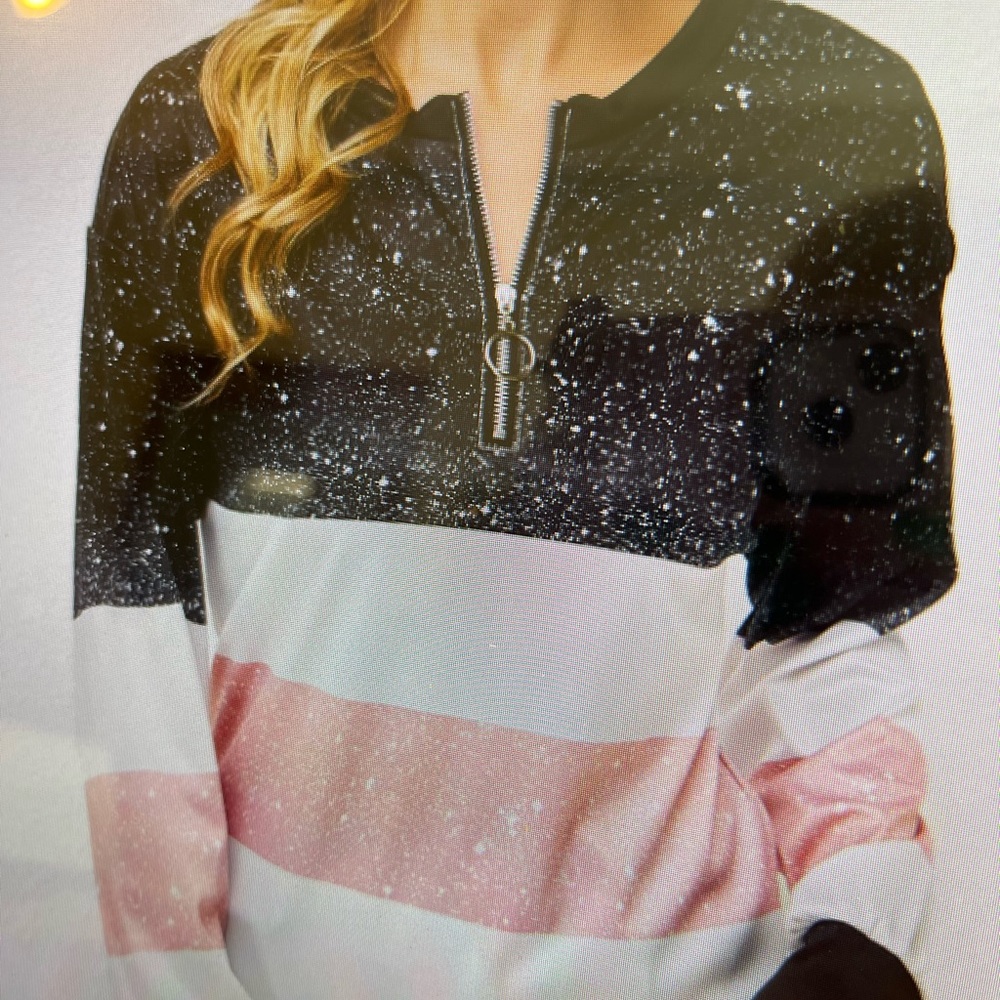 Quarter Zip Women’s 3 Color Top Size XL